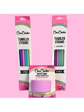 🆕-Char Charms- Water Bottle
Accessories Set. Boot Plus 2 Boxes of Tumbler Straws